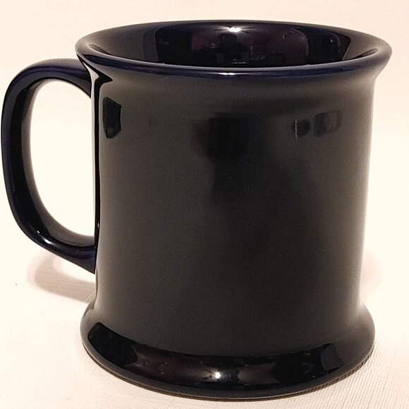 HTF Vintage Quaker Oats Navy Coffee Mug Gold Graphic "We do what's right… - Picture 3 of 5